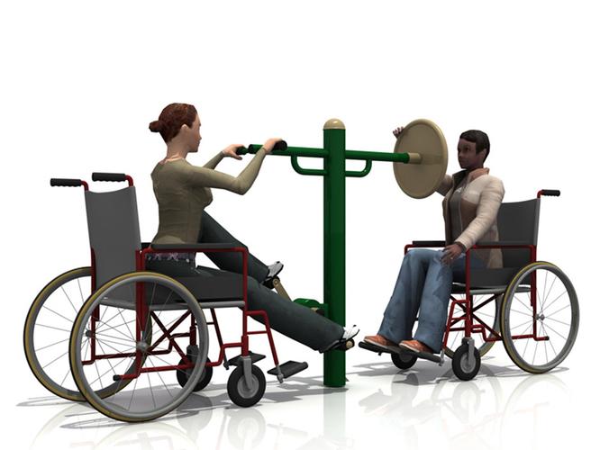 生产残疾人运动户外健身器材健身路径抬手扩胸上拉钟摆器